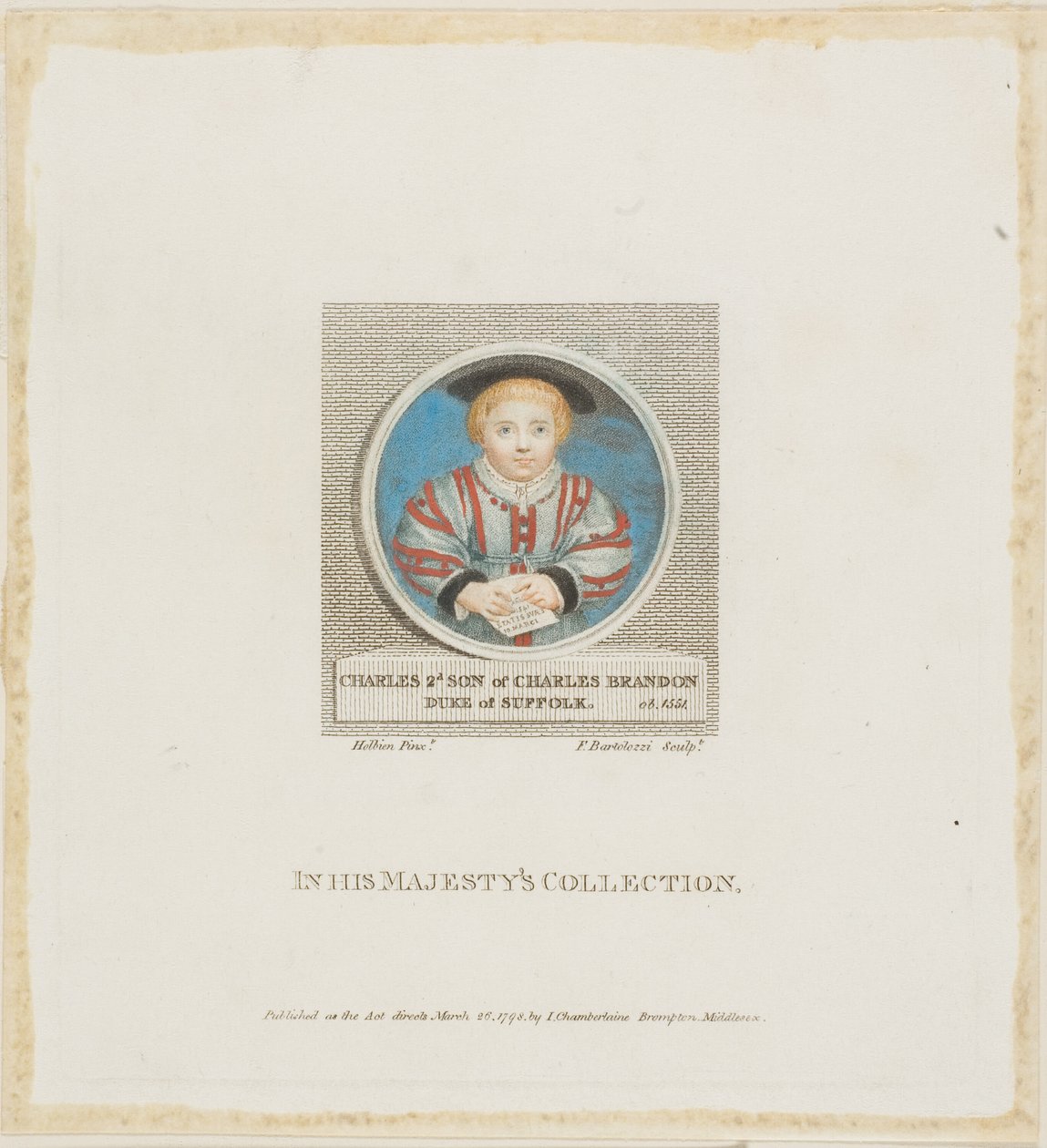 Charles Brandon door Francesco Bartolozzi
