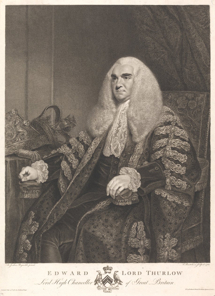 Edward Lord Thurlow door Francesco Bartolozzi