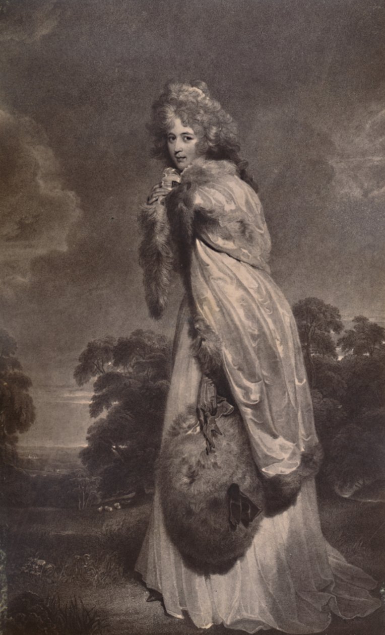 Miss Elizabeth Farren, later gravin van Derby, ca. 1792 door Francesco Bartolozzi