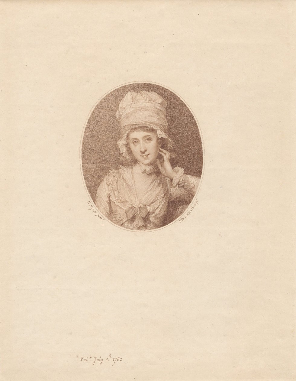 Mevrouw Chambers door Francesco Bartolozzi