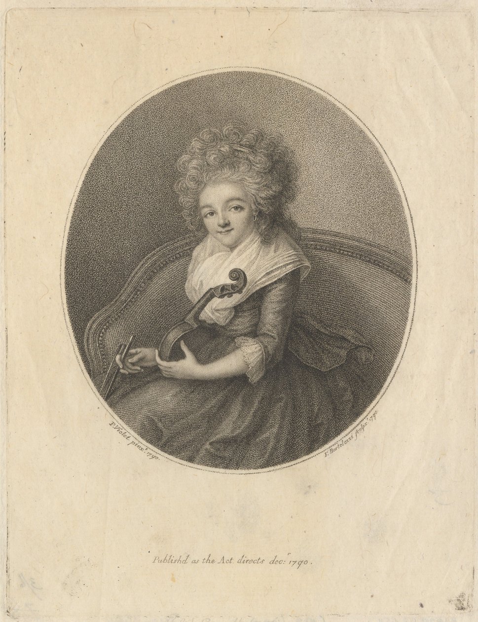 Mevrouw Gautherot door Francesco Bartolozzi