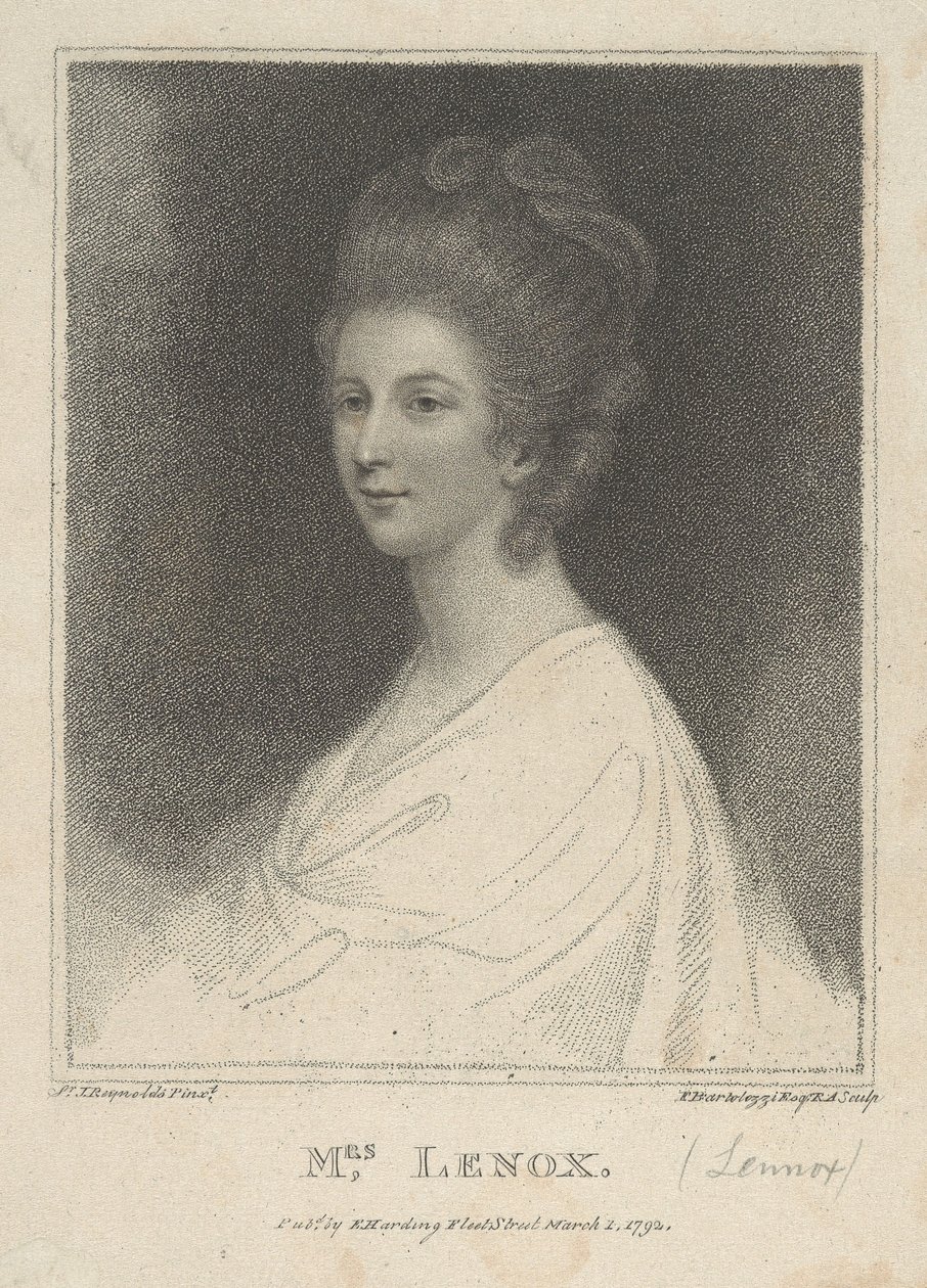 Mevrouw Lenox door Francesco Bartolozzi