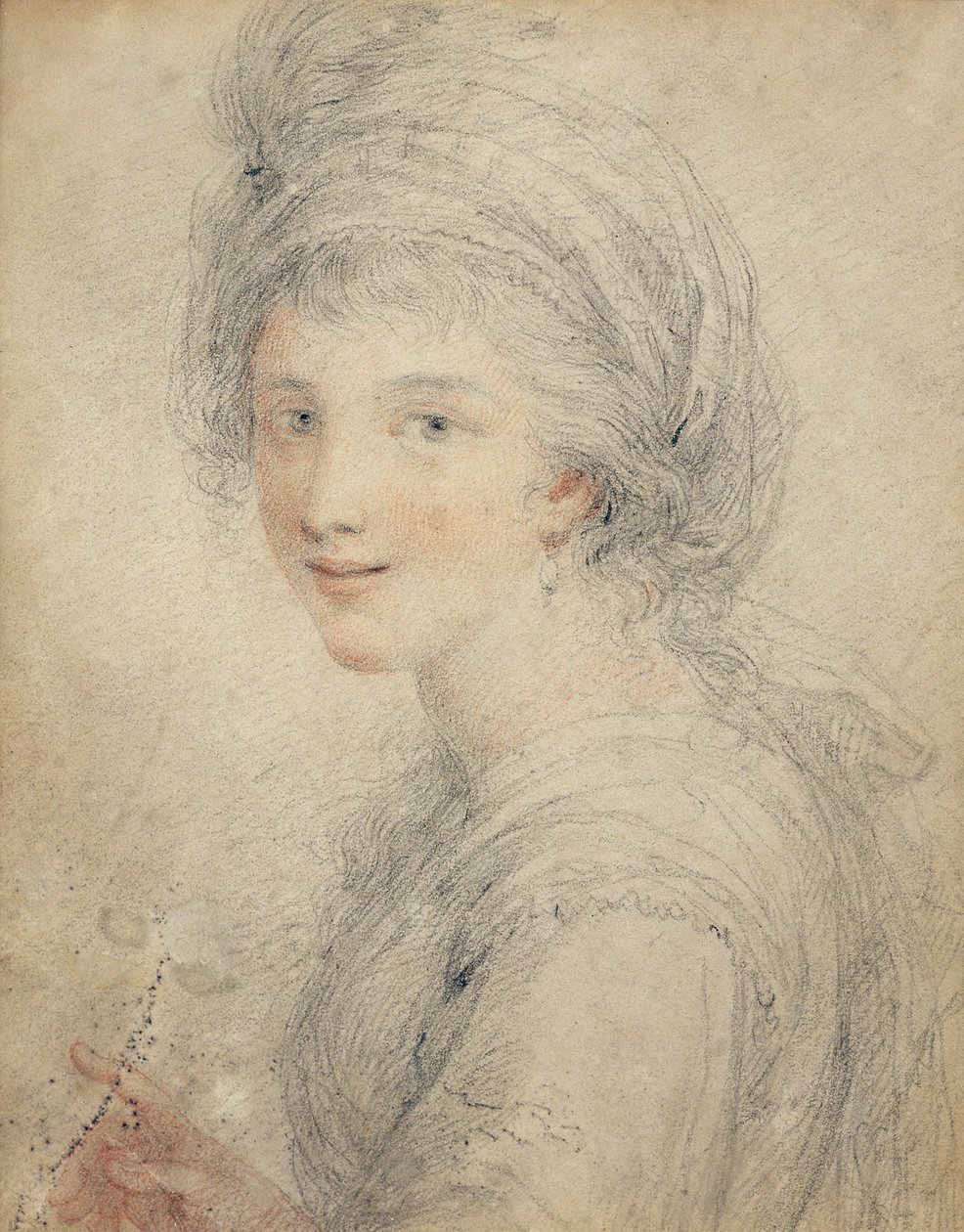 Portret van Angelica Kauffman door Francesco Bartolozzi