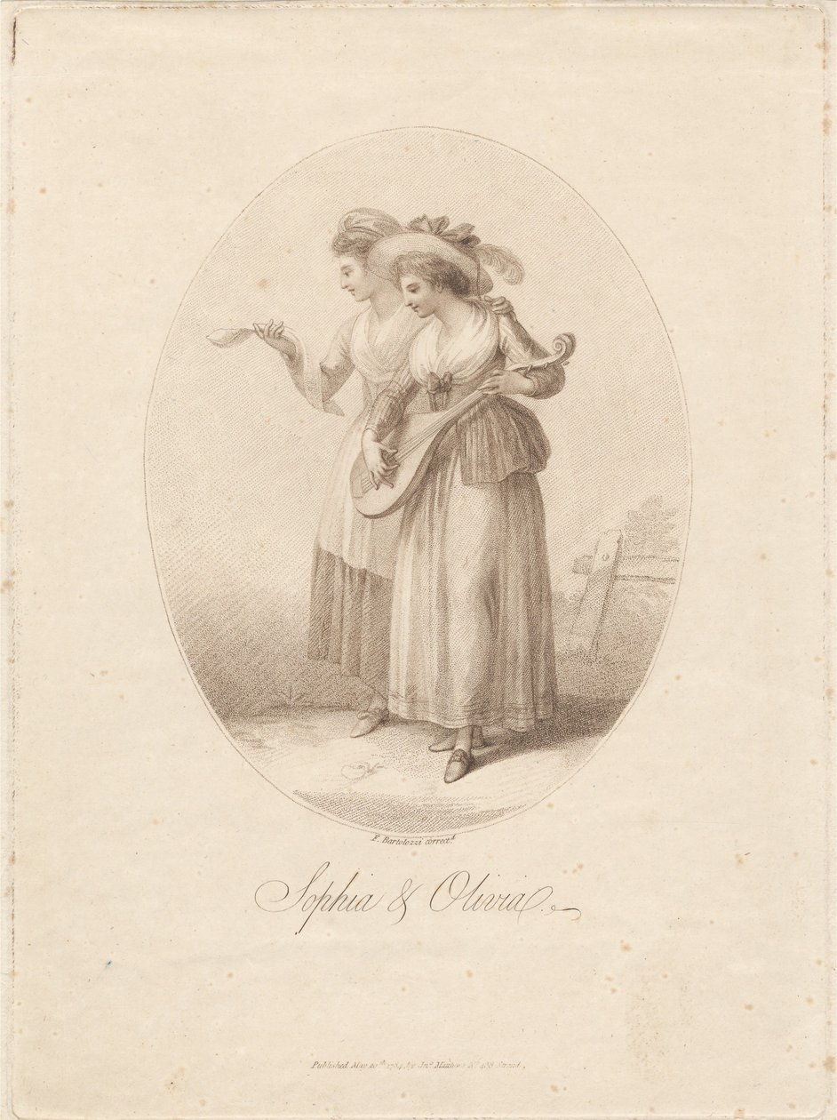 Sophia en Olivia door Francesco Bartolozzi