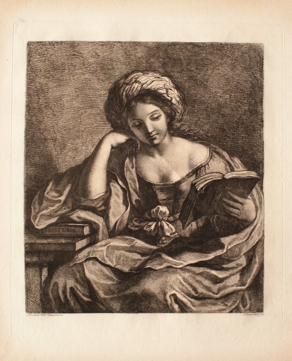 De Libische sibille door Francesco Bartolozzi