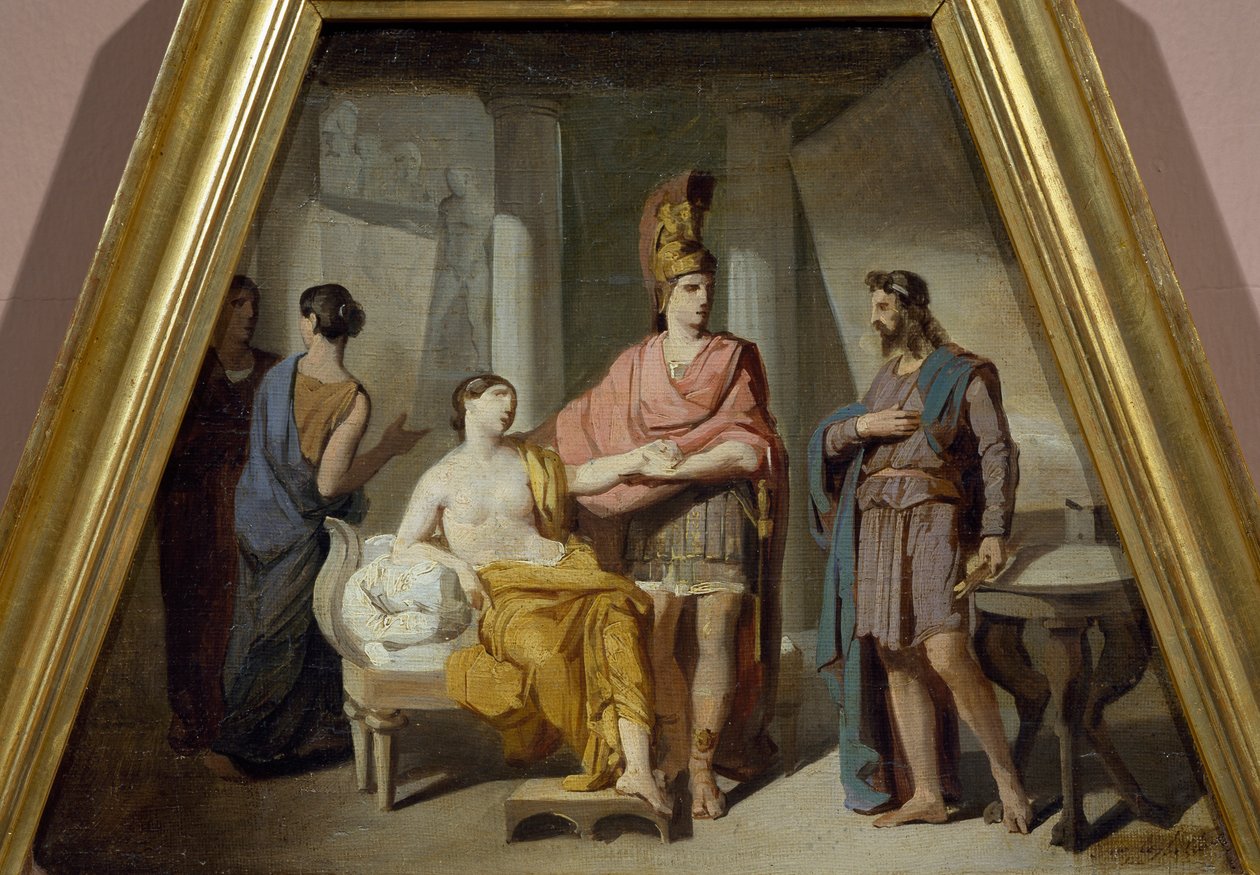 Alexander geeft zijn minnares Campaspe aan Apelles, door Francesco Coghetti door Francesco Coghetti