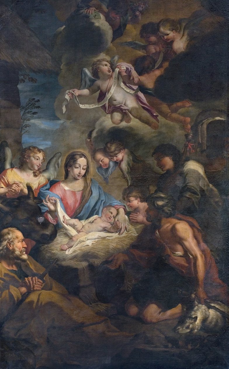 Aanbidding van de herders door Francesco Fabbrica