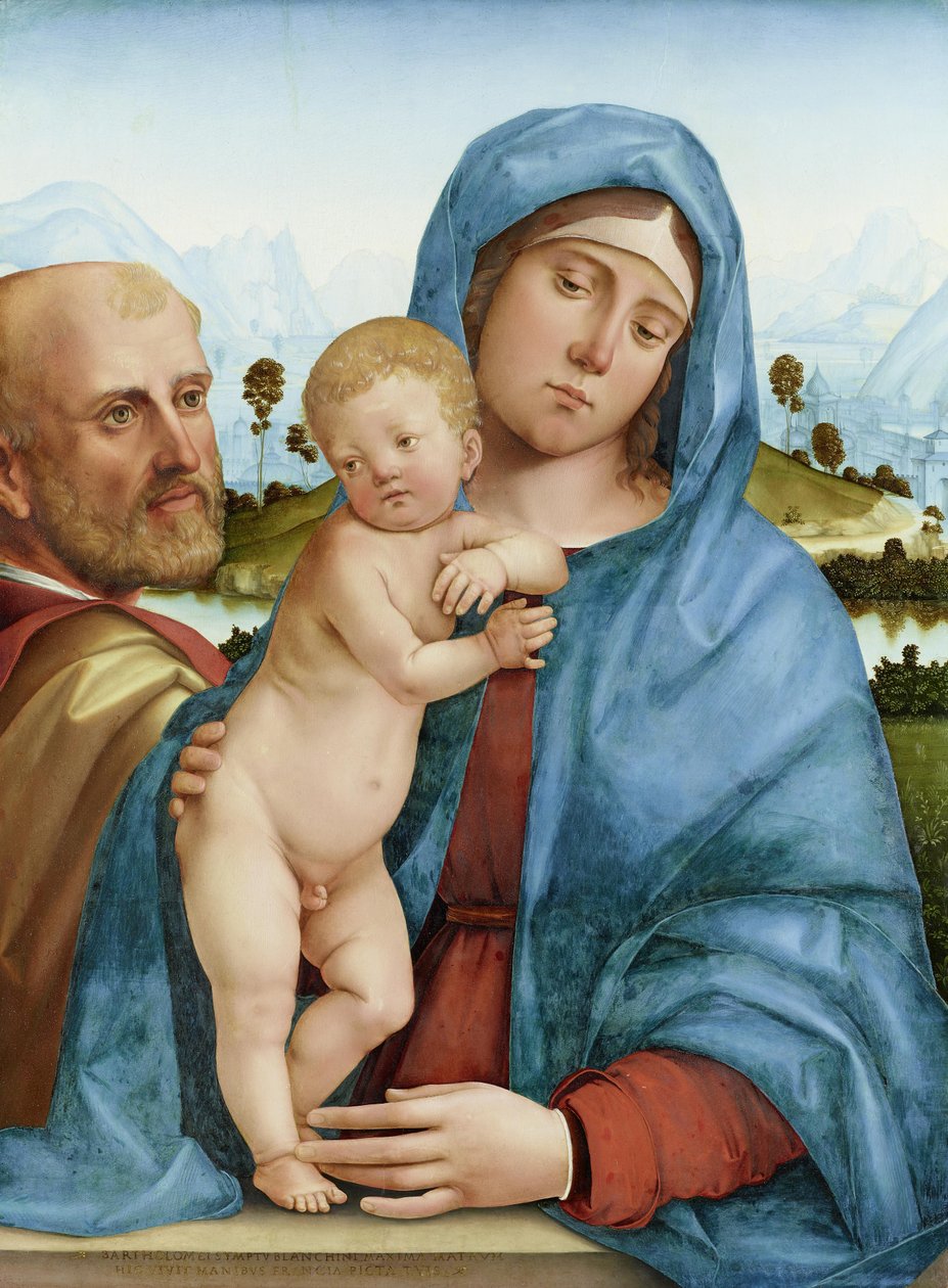 De Heilige Familie door Francesco Francia