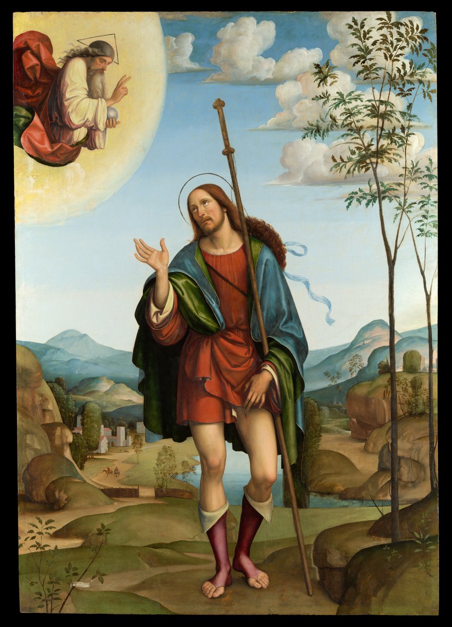 Sint-Rochus door Francesco Francia