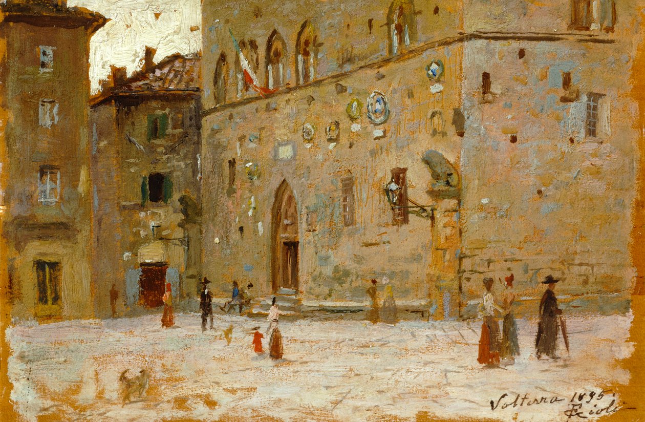 Plein in Volterra door Francesco Gioli