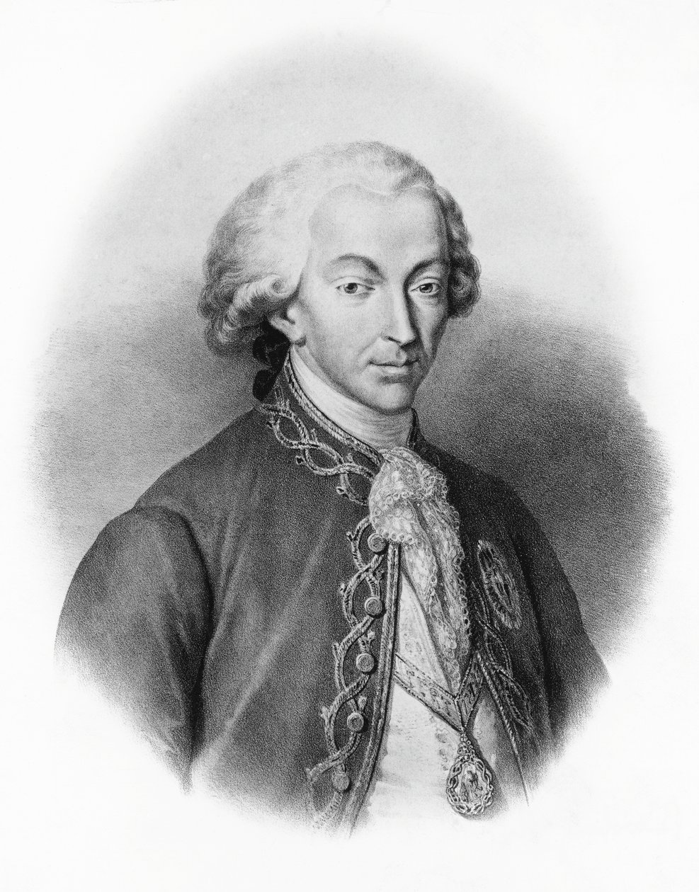 Portret van Carlo Emanuele IV van Savoye (1751-1819), Koning van Sardinië door Francesco Gonin