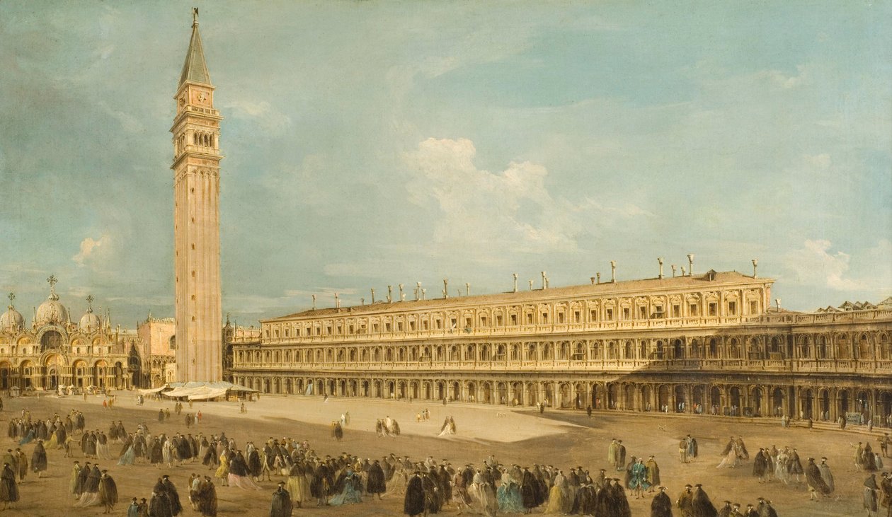 Piazza San Marco in Venetië door Francesco Guardi