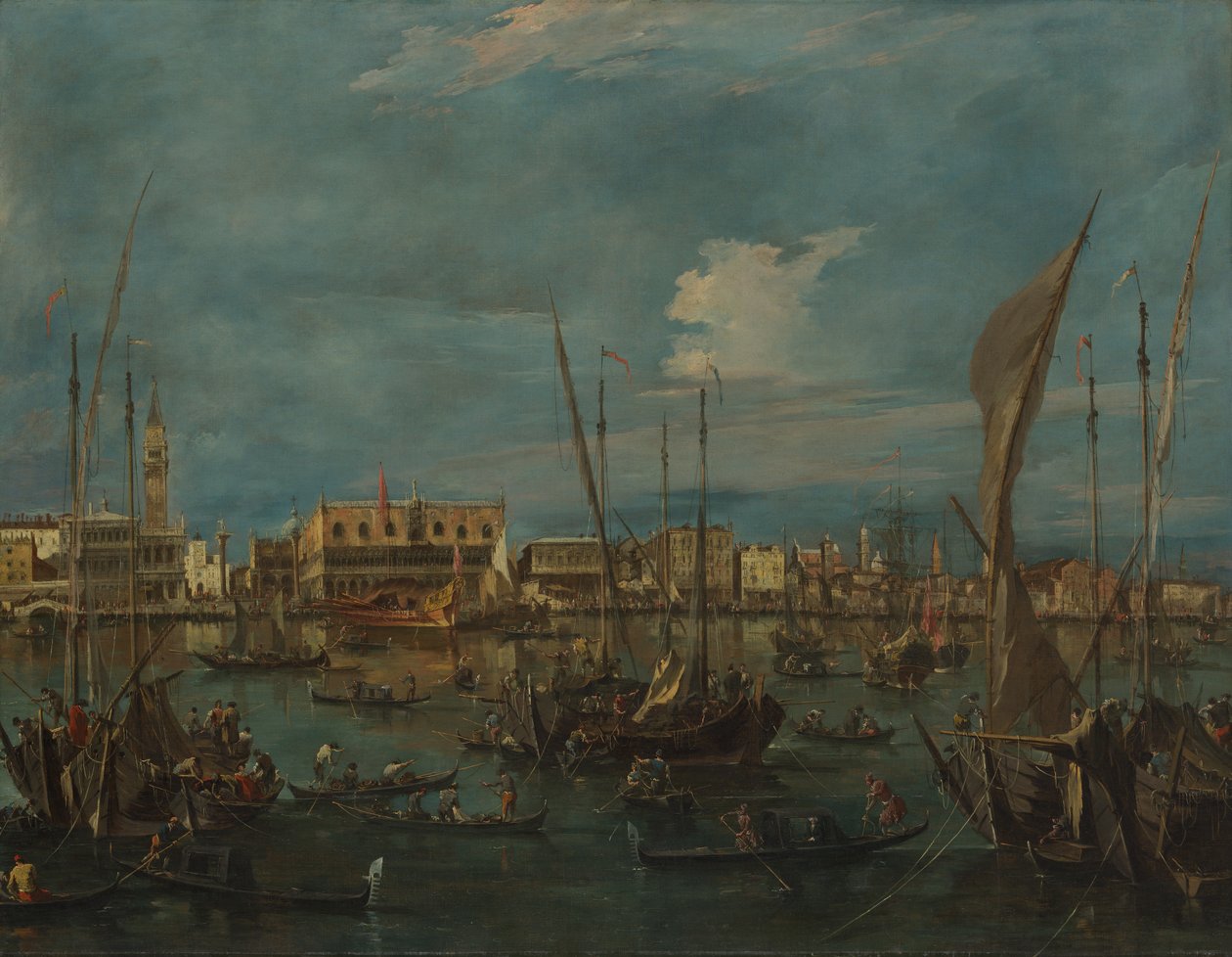 Venetië vanaf het Bacino di San Marco, ca. 1765 door Francesco Guardi