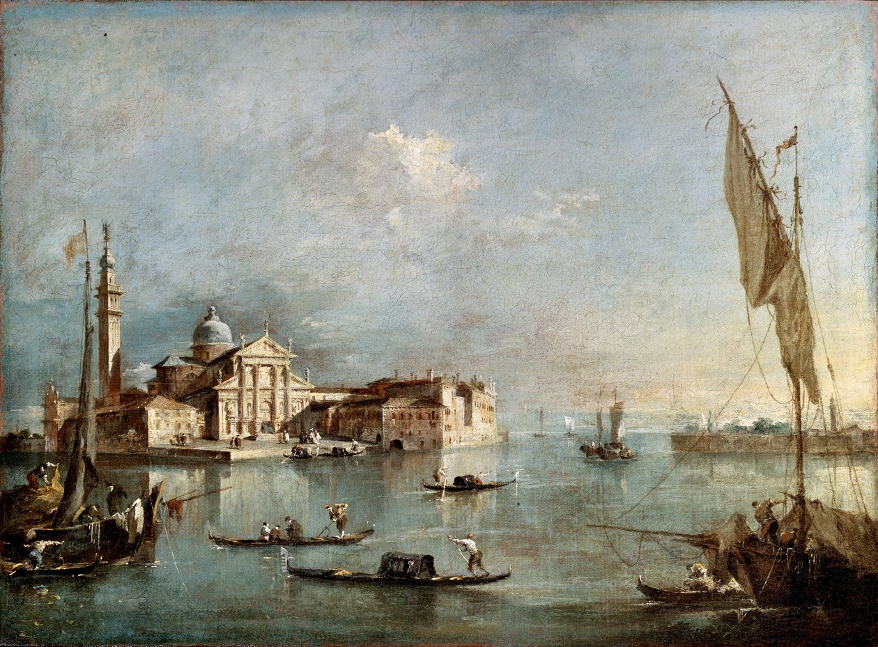 Uitzicht op het Eiland San Giorgio Maggiore, tussen 1765 en 1775 door Francesco Guardi
