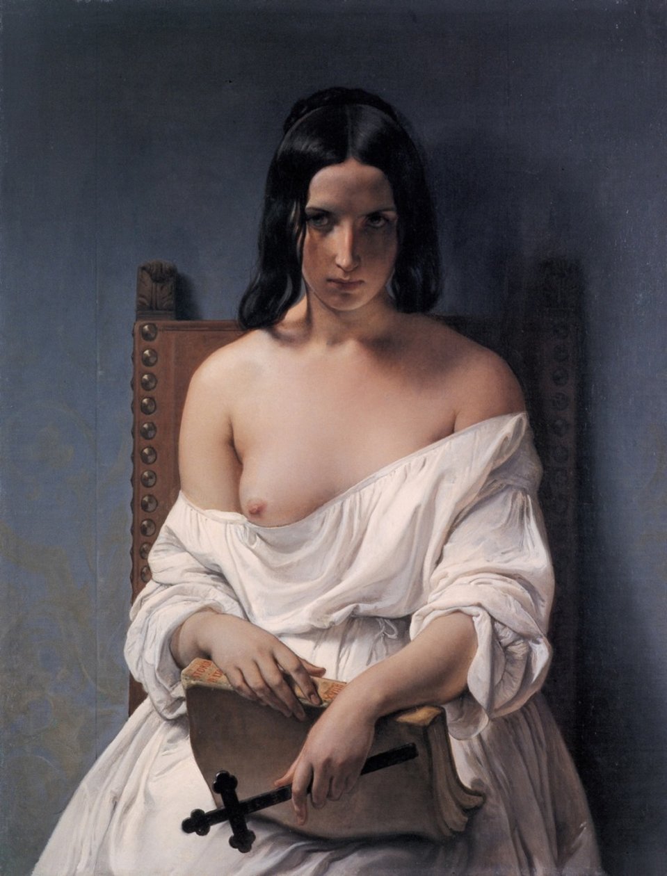 Italiaans:  La Meditazione Meditatie over de geschiedenis van Italië door Francesco Hayez