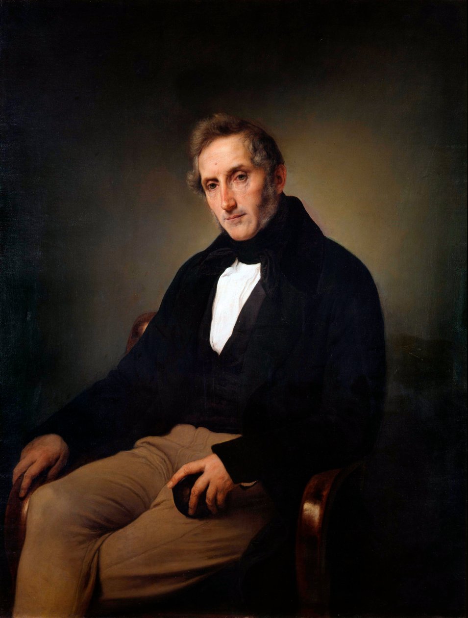Italiaans: Portret van Alessandro Manzoni Portret van Alessandro Manzoni door Francesco Hayez