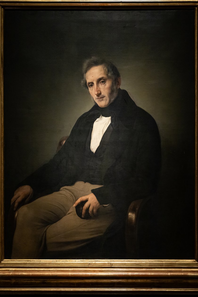 Portret van Alessandro Manzoni door Francesco Hayez