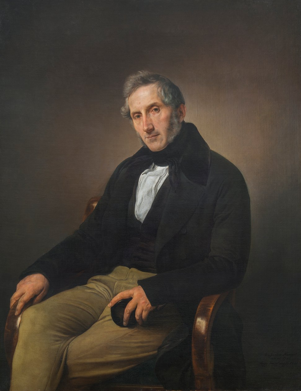 Portret van Alessandro Manzoni door Francesco Hayez