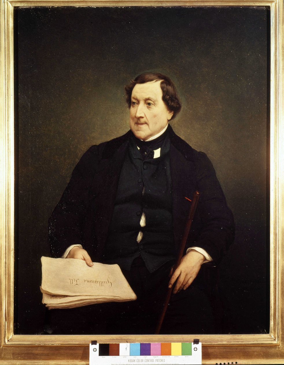 Portret van Gioacchino Rossini (1792-1868) - door Hayez, Brera Museum, Milaan door Francesco Hayez