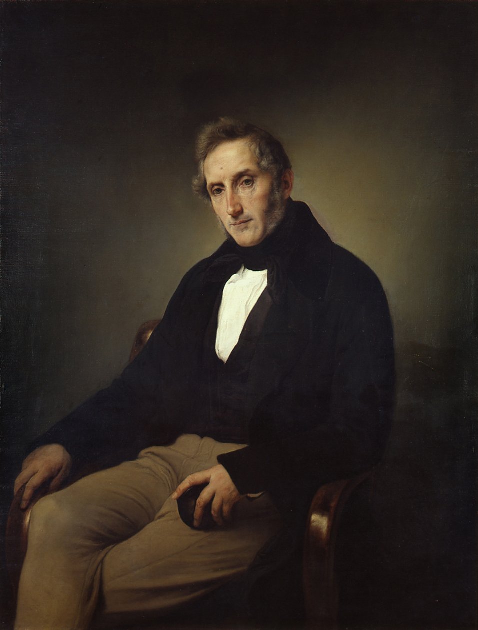 Portret van de dichter Alessandro Manzoni 1785-1873 door Francesco Hayez