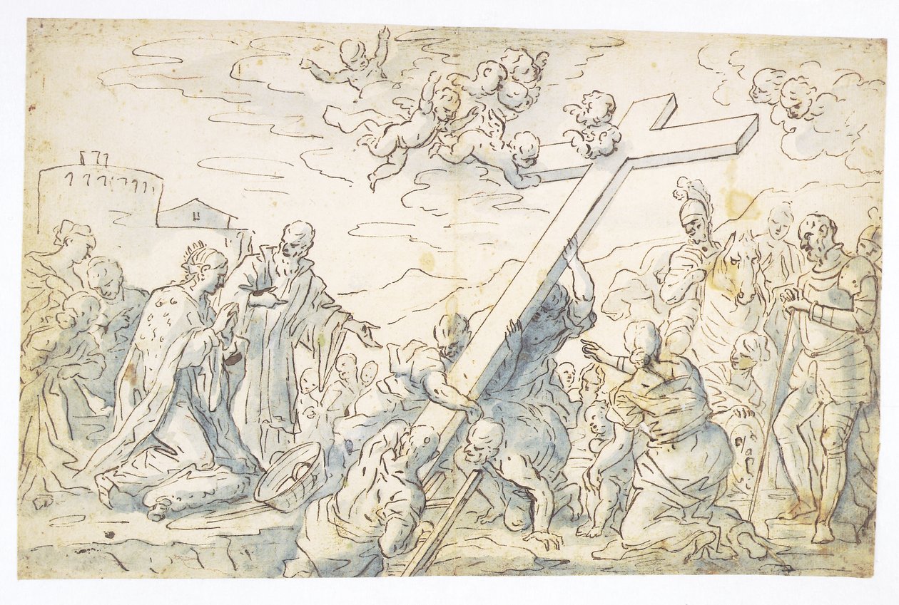 De ontdekking van het Ware Kruis door Francesco La Marra