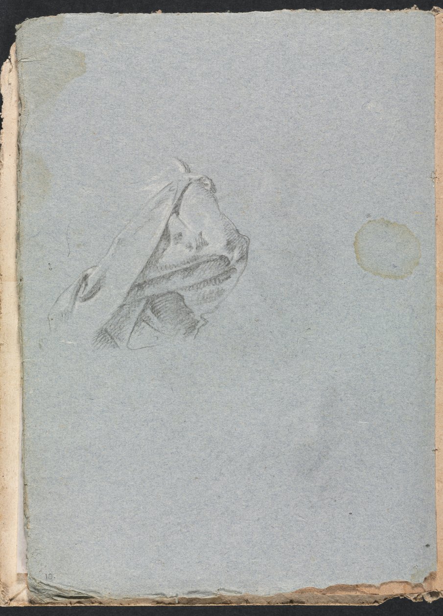 Verona Schetsboek: Draperiestudie (pagina 10) door Francesco Lorenzi