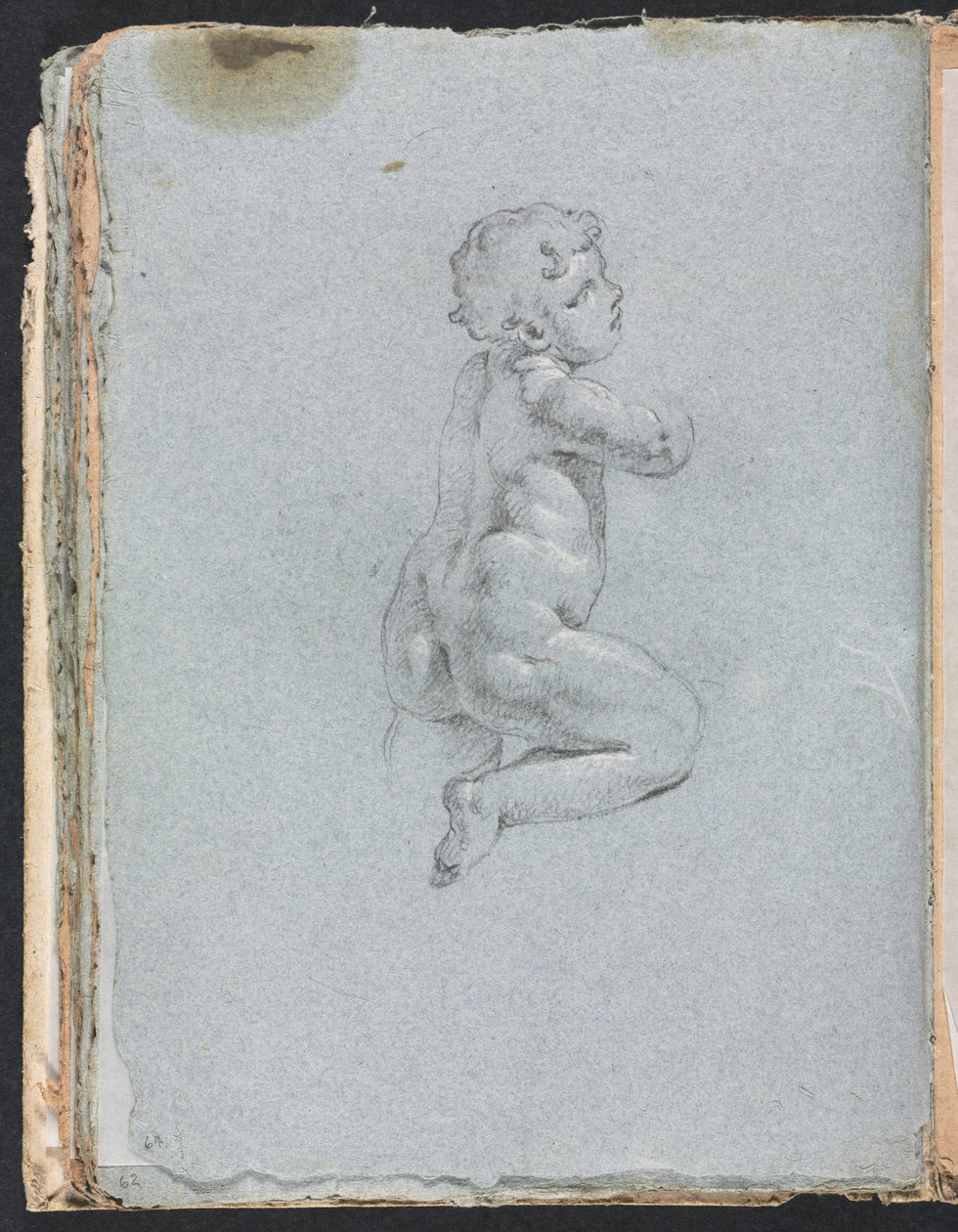 Verona Schetsboek: Putto in profiel (pagina 64) door Francesco Lorenzi