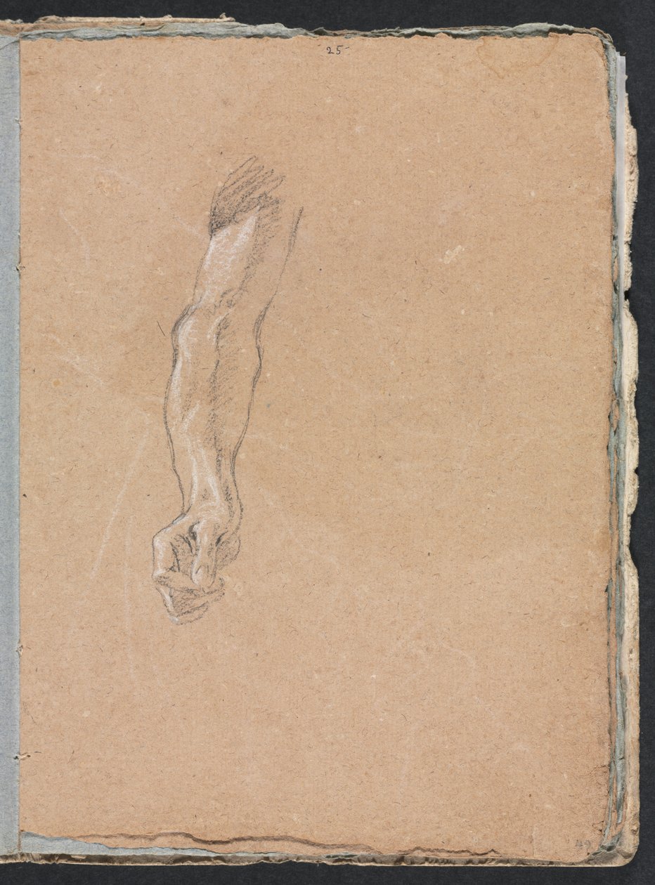 Verona Schetsboek: Rechterarm en hand (pagina 49) door Francesco Lorenzi