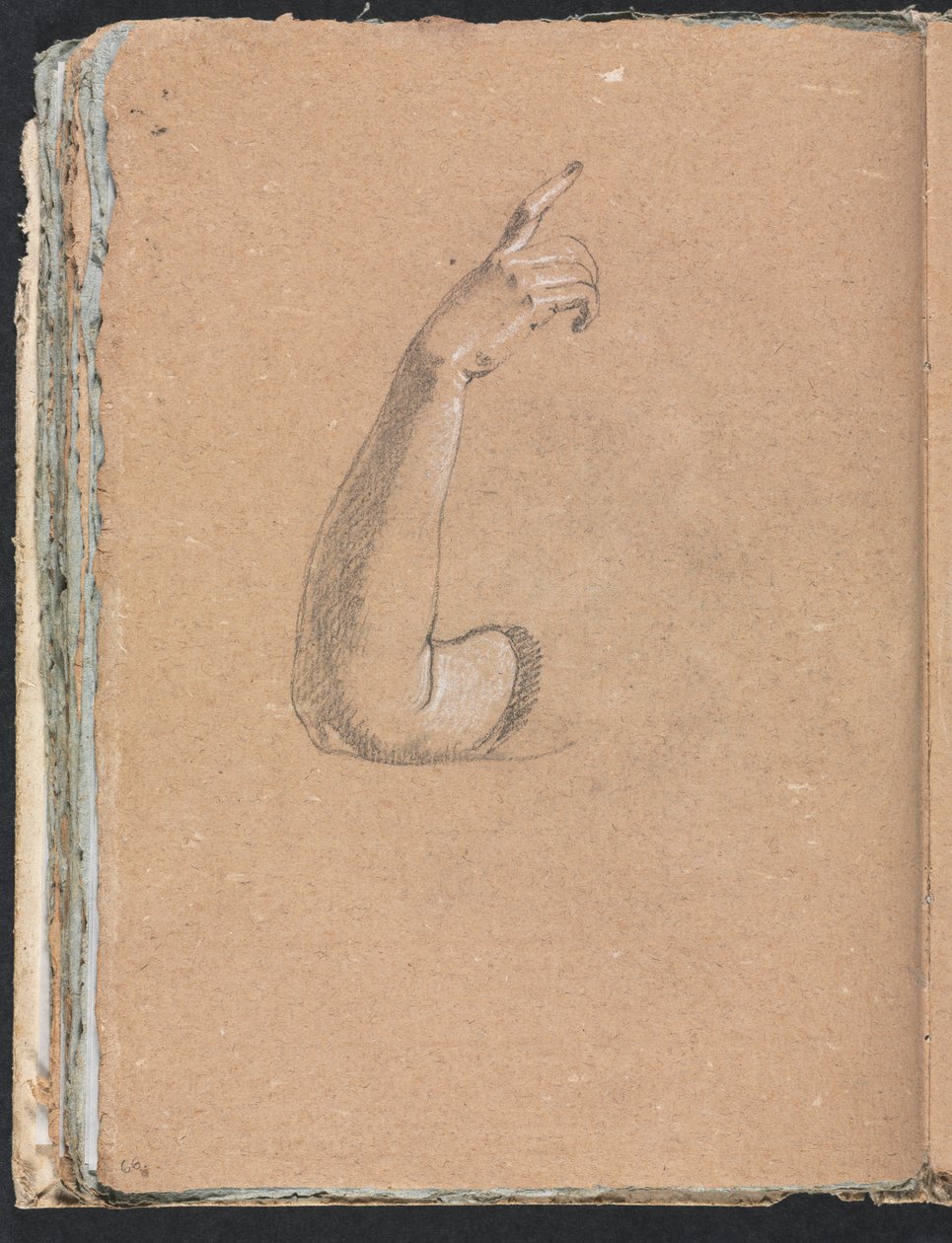 Verona Schetsboek: Rechterarm en hand (pagina 66) door Francesco Lorenzi