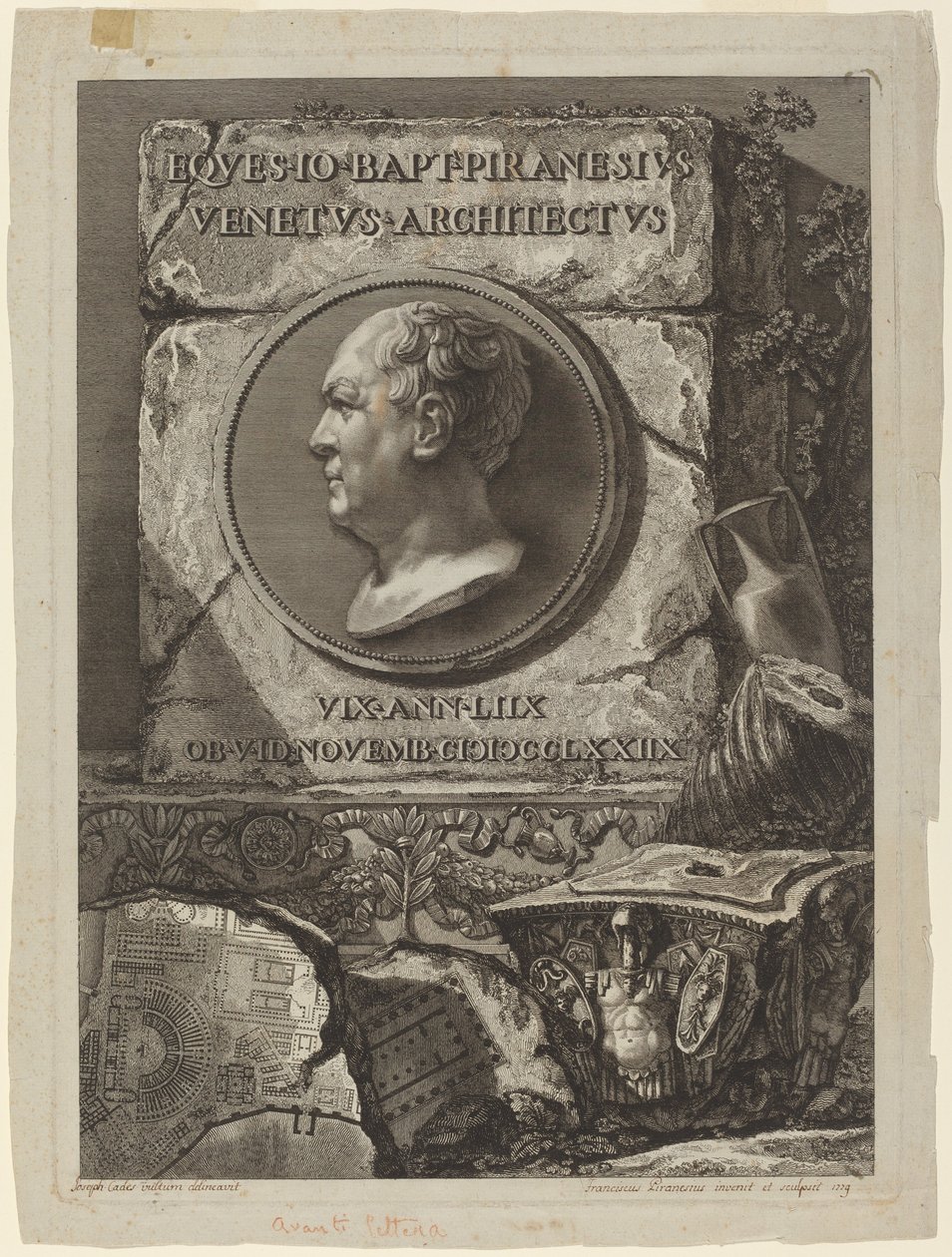 Giovanni Battista Piranesi door Francesco Piranesi
