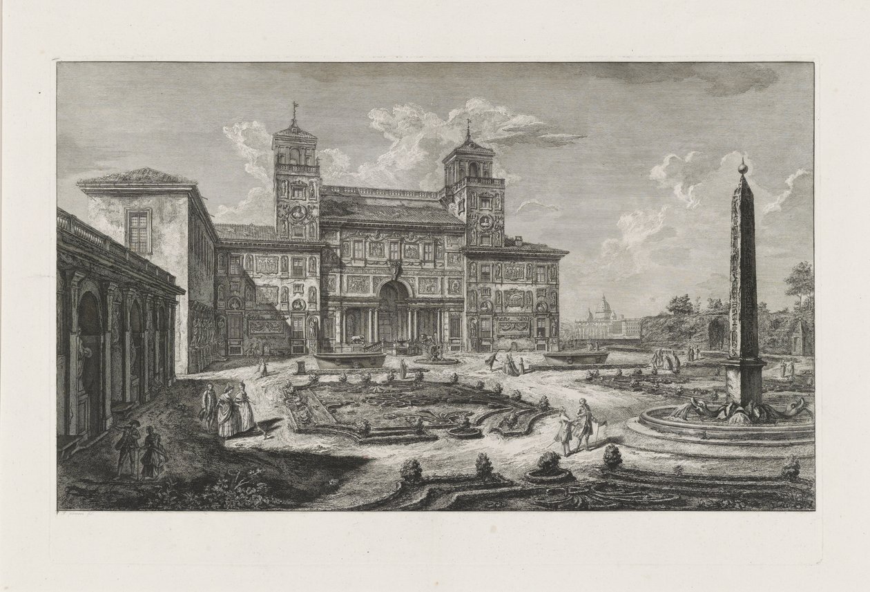 De Villa Medici door Francesco Piranesi