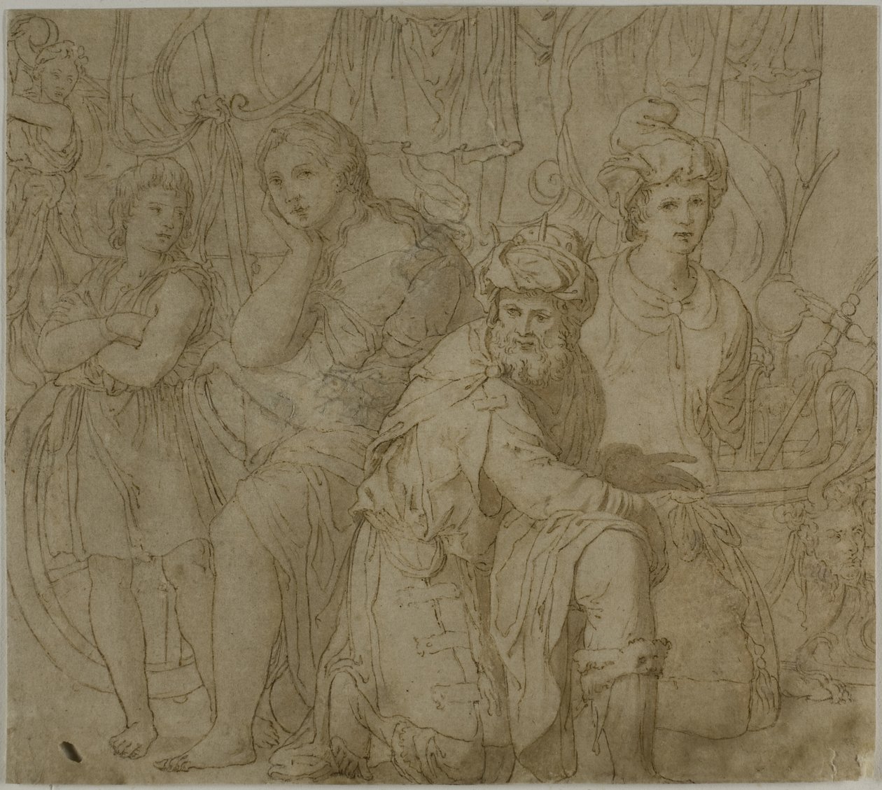 Deel van De pracht en praal van Furius Camillus door Francesco Salviati