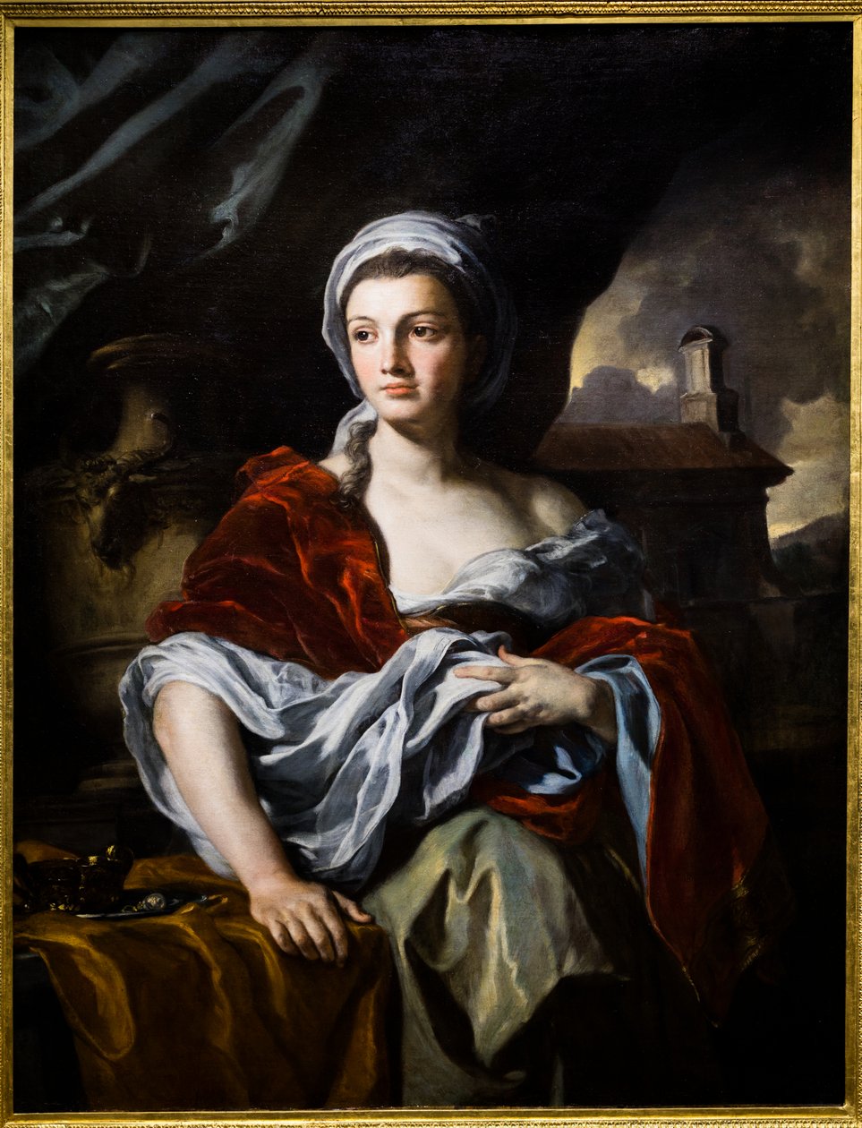 Portret van een vrouw door Francesco Solimena