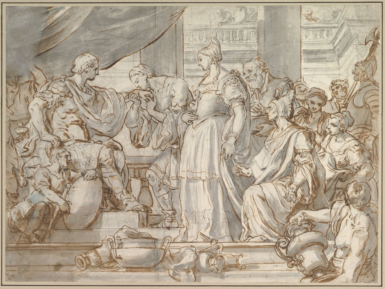 De onthouding van Scipio door Francesco Solimena
