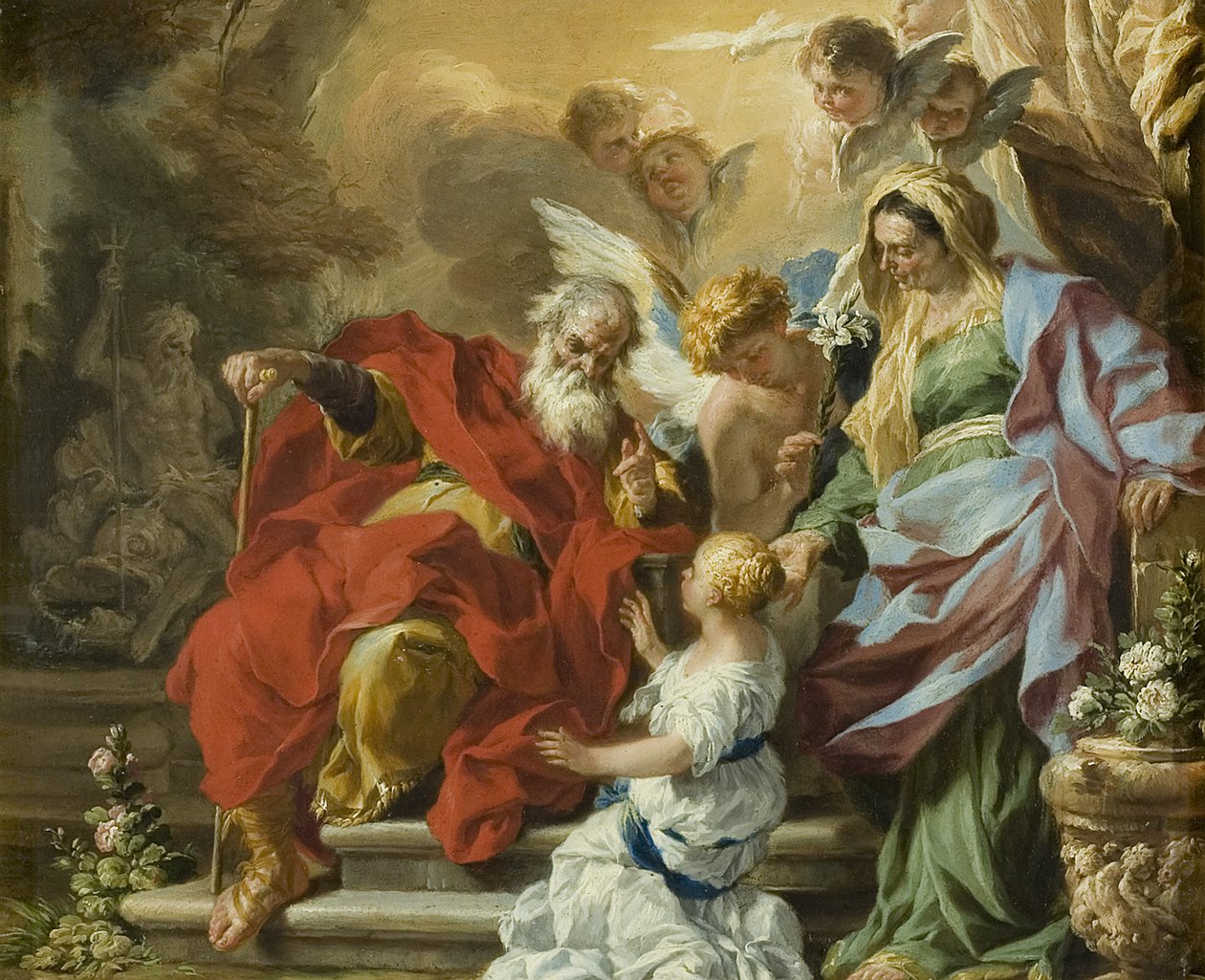 De opvoeding van de Maagd, ca. 1680 door Francesco Solimena