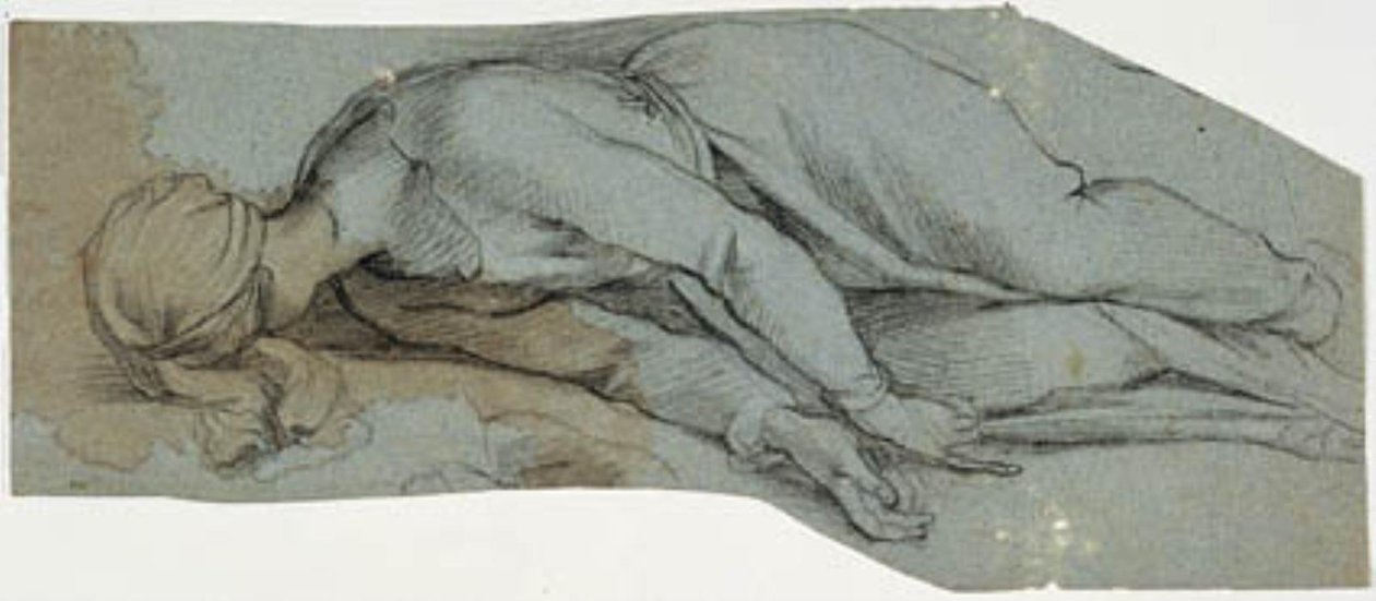 Sint Cecilia, naar Madernos sculptuur in Sta Cecilia in Trastevere, Rome door Francesco Vanni