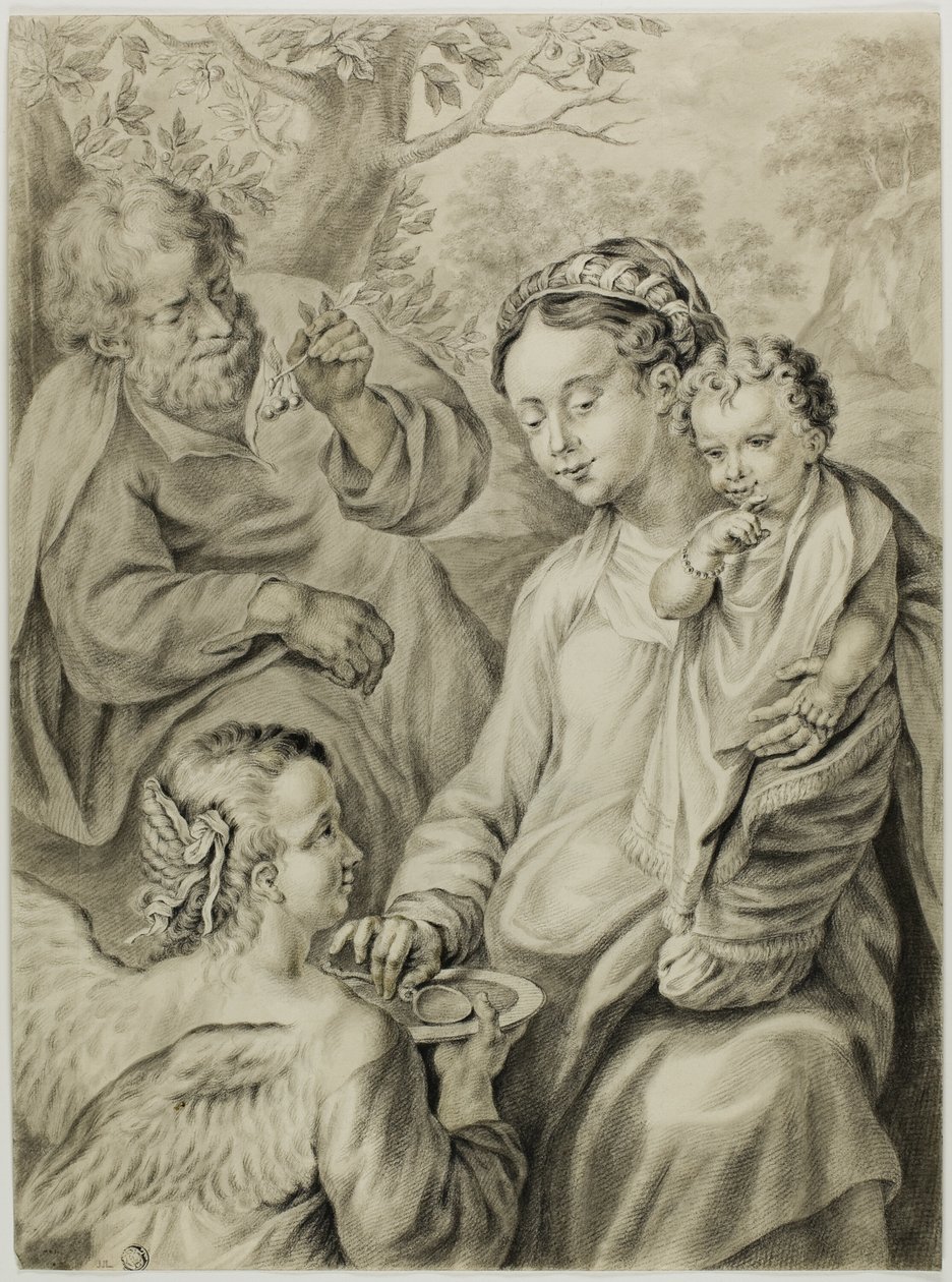 De Rest op de Vlucht naar Egypte, bekend als De Madonna della Pappa door Francesco Vanni