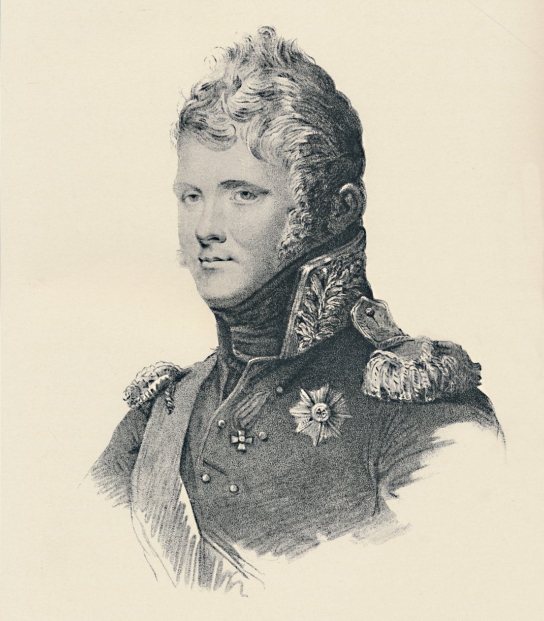 Alexander I, Keizer van Rusland, ca. 1800, 1896 door Francesco Vendramini
