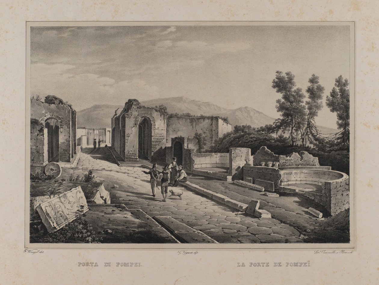 Poort van Pompeii door Francesco Wenzel