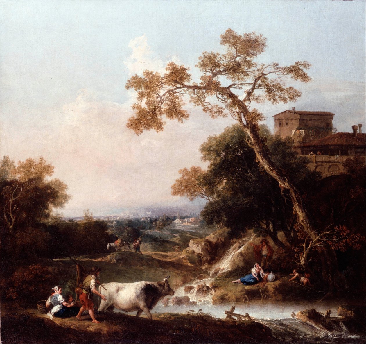 Landschap door Francesco Zuccarelli