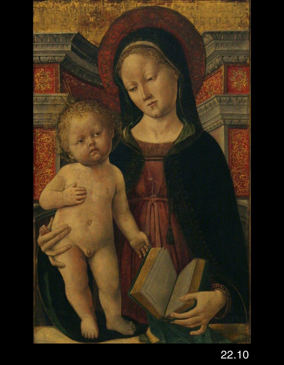 Madonna met kind door Francesco dai Libri