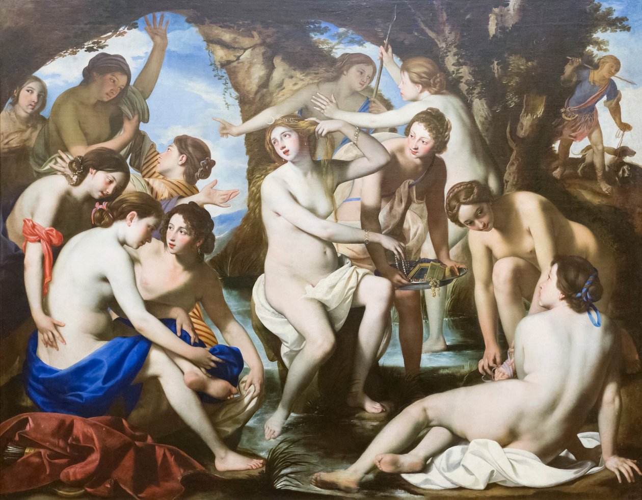 Het bad van Diana door Francesco de (c.1600 54) Rosa