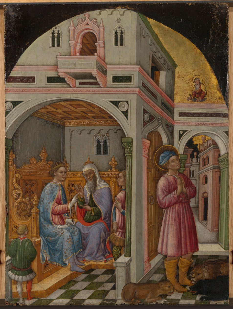 Heilige Mamas voor Aurelianus door Francesco de