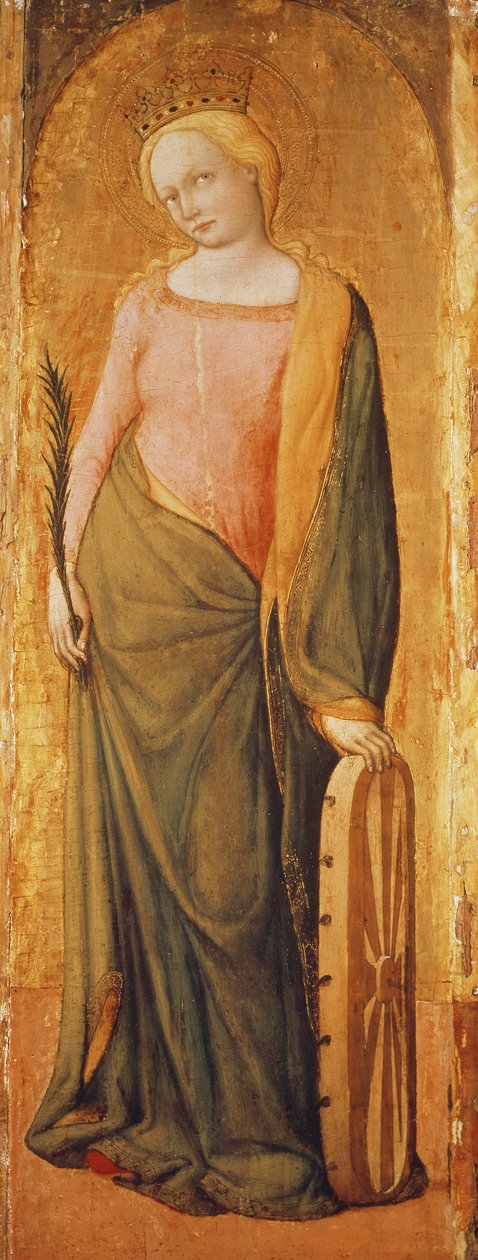 St. Catharina van Alexandrië, 15e eeuw door Francesco de