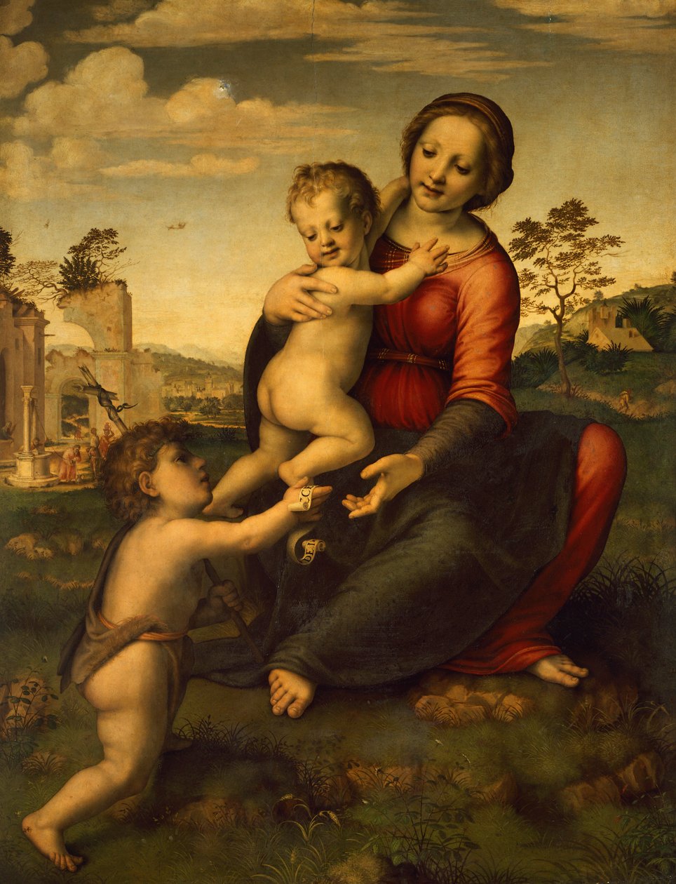 Onze-Lieve-Vrouw van de bron, circa 1517 door Francesco di Cristofano Franciabigio