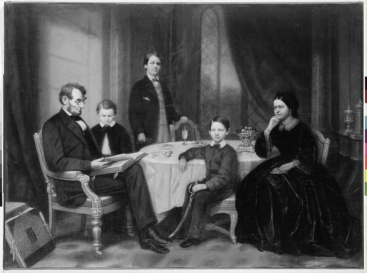 De Lincoln Familie, ca. 1865 door Francis Bicknell Carpenter