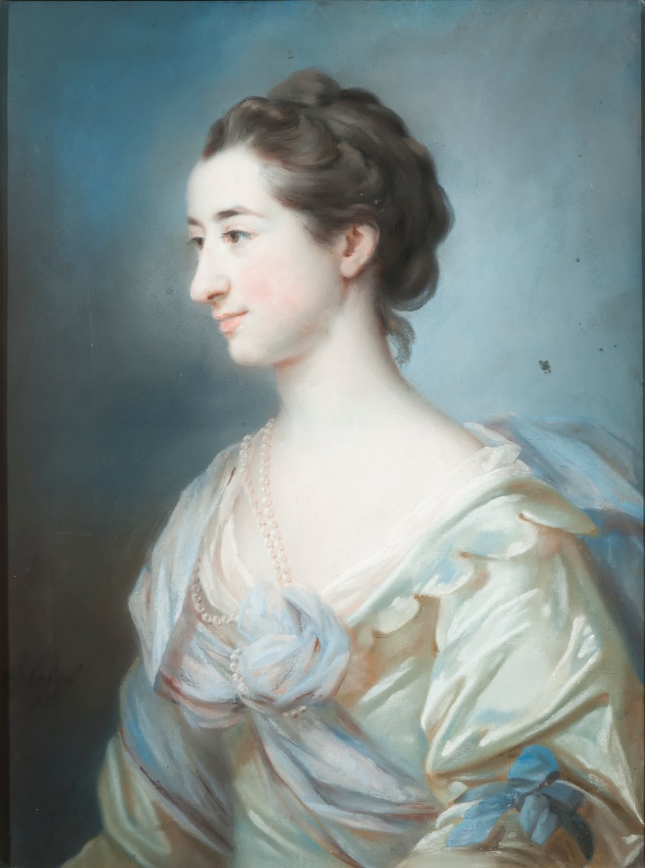 Portret van Elizabeth Thornton, 1755 door Francis Cotes