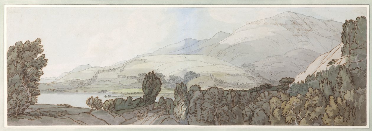 Meer van Coniston, 1786 door Francis Towne