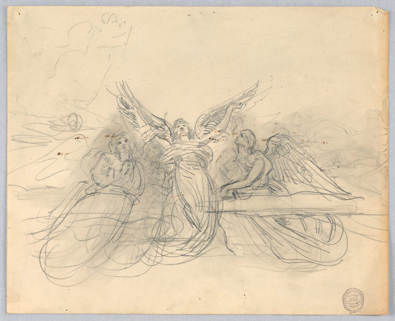 Groep engelen door Francis Augustus Lathrop