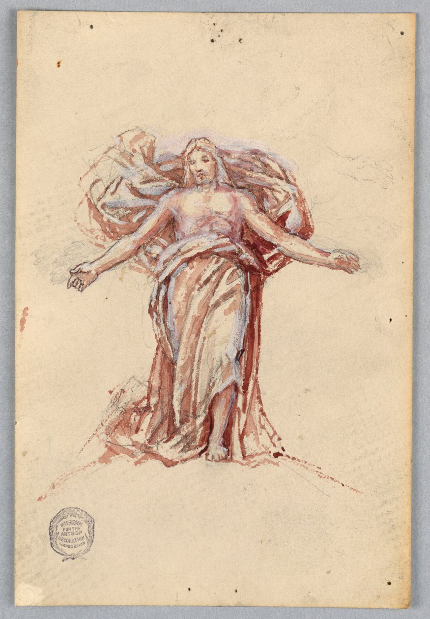 Studie voor Christus, Koor van St. Bartholomew, New York door Francis Augustus Lathrop